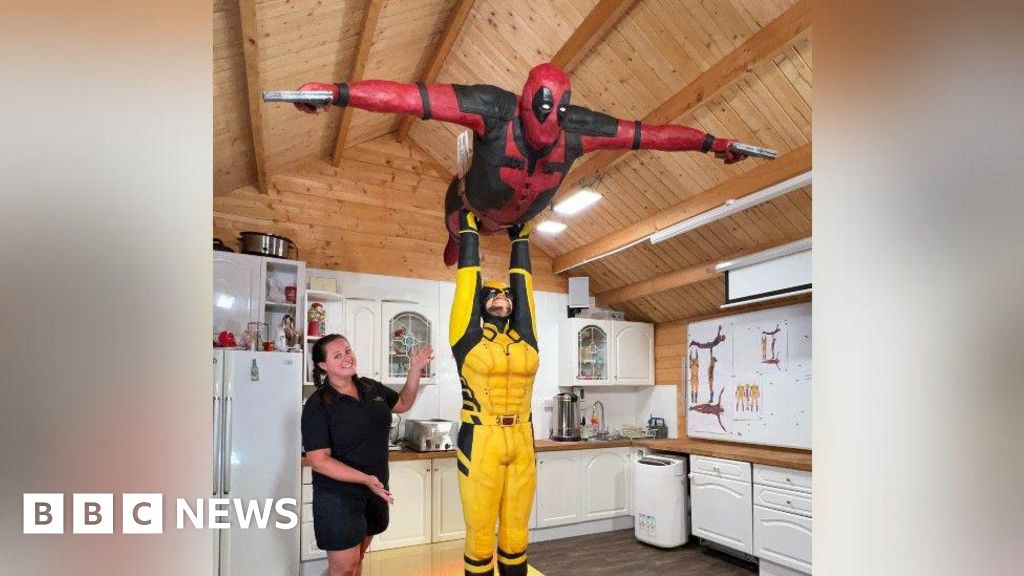 Cake That's No Joke: Walsall Baker's Deadpool & Wolverine Sculpture Wins Reynolds' Heart