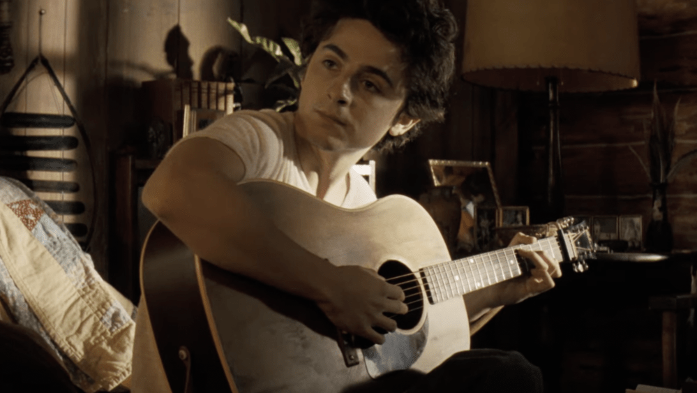 Dylan Goes Electric: First Look at TimothÃ©e Chalamet as the Folk Icon