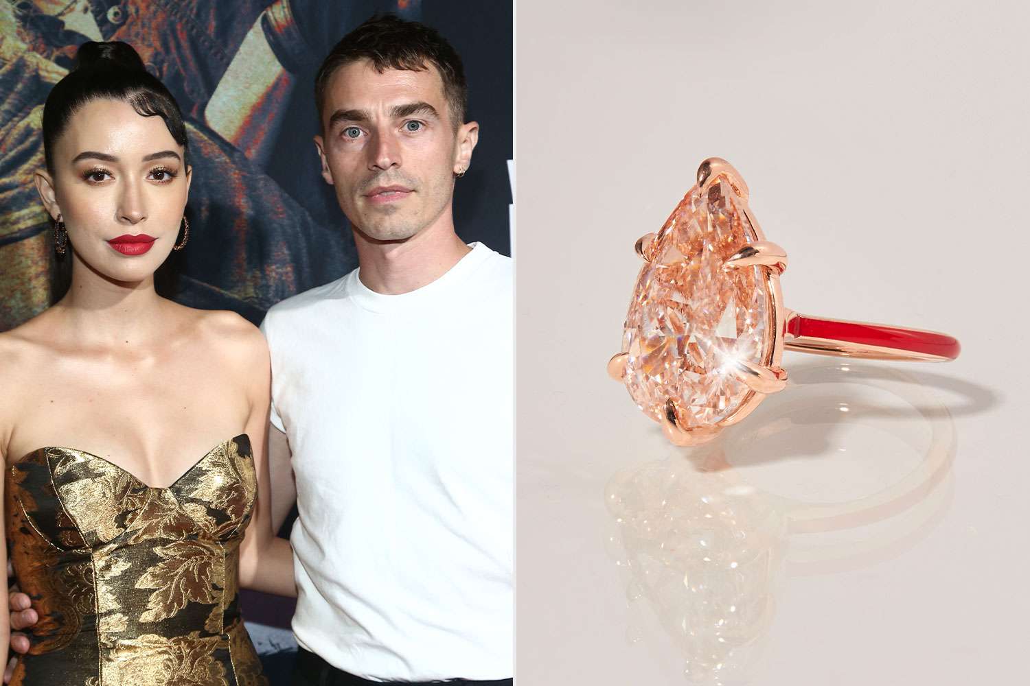 Christian Serratos' Unique Pink Diamond Engagement Ring: A "Dream Come True"