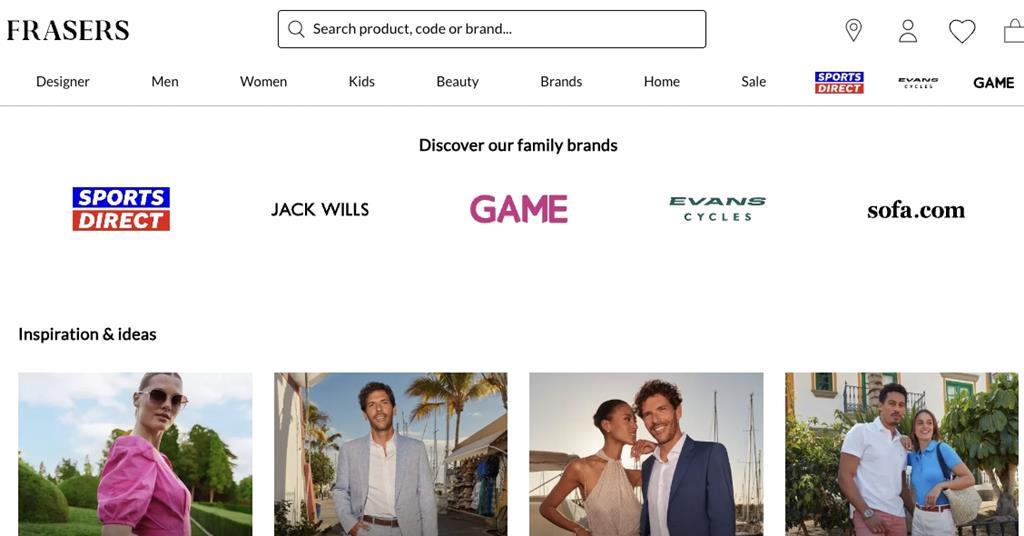 Frasers Group Unveils Unified Online Platform, Merging Brands Under One Roof
